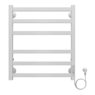 Полотенцесушитель электрический AZARIO PALERMO AZ83856W 500/600 квадрат, 6 секций, тен справа, белый